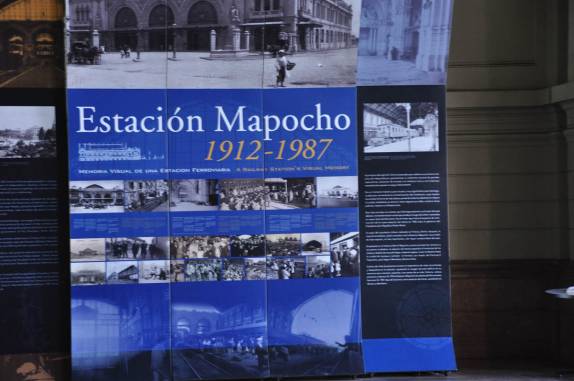 Antiga estação de trem de Santiago, capital do Chile